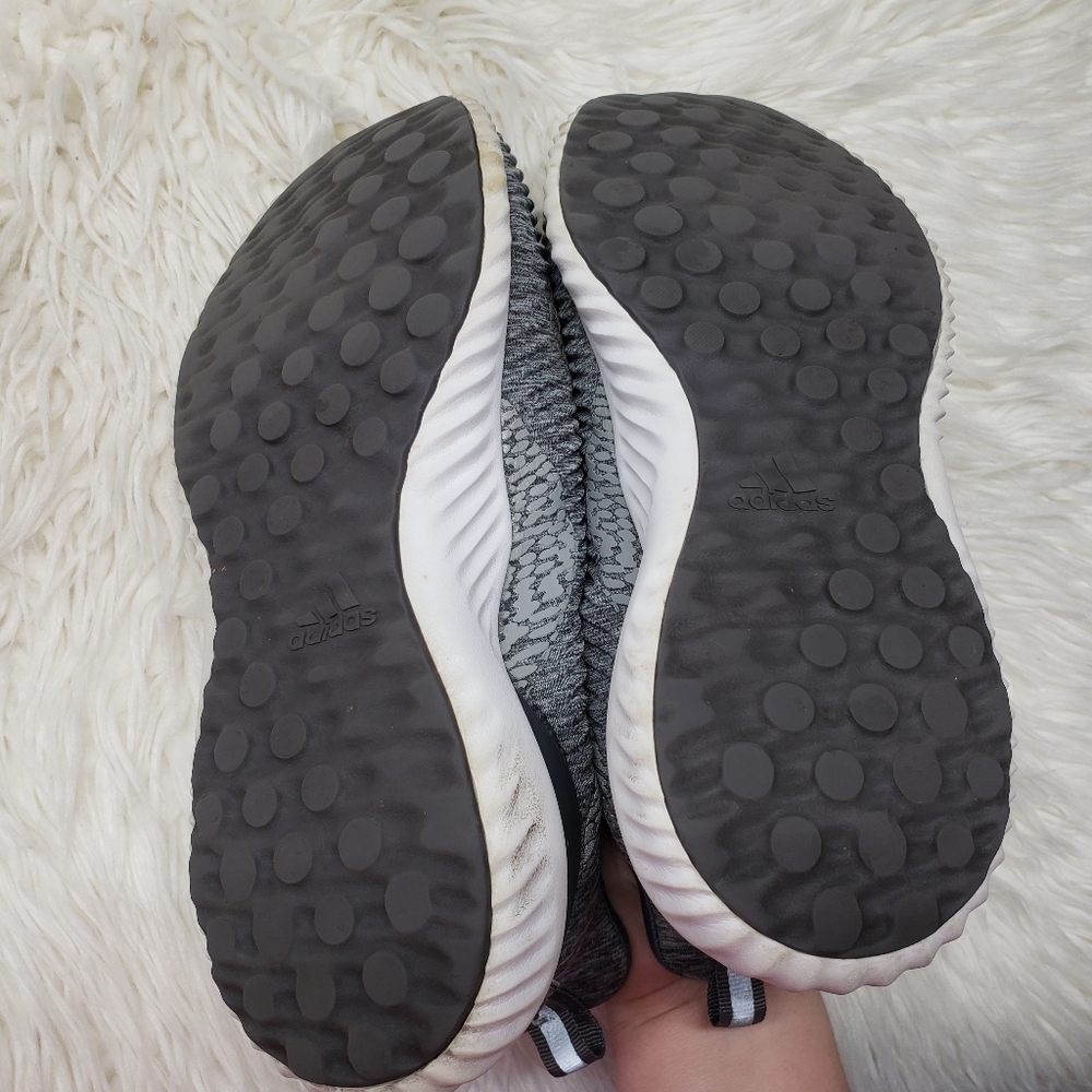 Adidas Alphabounce Reflective HPC AMS Sneakers Shoes Grey White Gym Active - Picture 12 of 13
